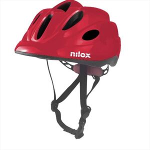 NILOX Casco Per Bambino Con Luce Led Posteriore-rosso