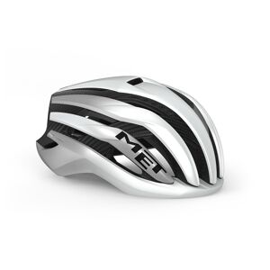 Casco MET Trenta 3k carbon mips bianco metallizzato opaco 3HM146 BI2