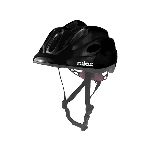 nilox casco bicicletta  helmet kid black led