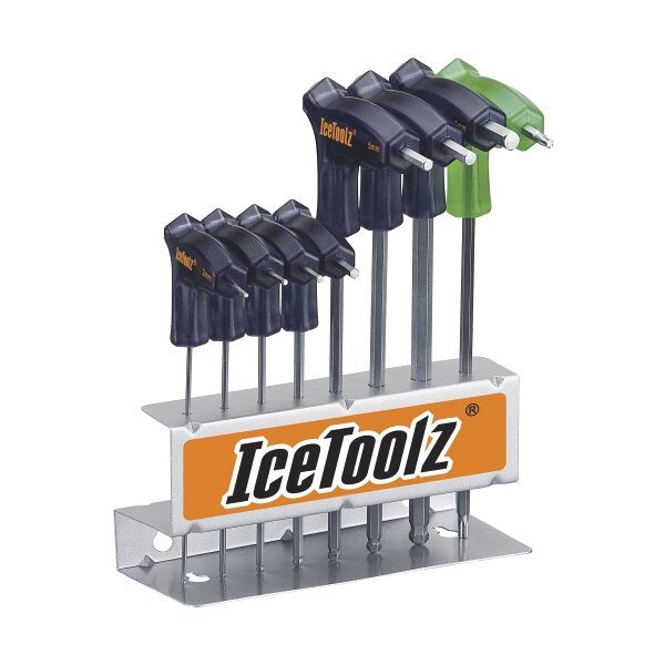 icetoolz set chiavi a t - attrezzi grey/blue/green