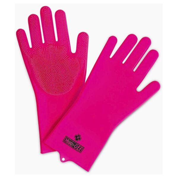 muc-off deep scrubber - guanti manutenzione bici pink s