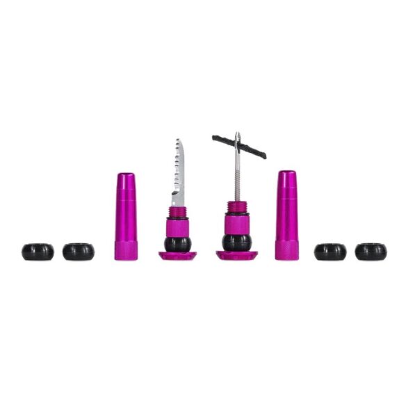 muc-off stealth tubeless puncture plug - kit riparazione tubeless pink