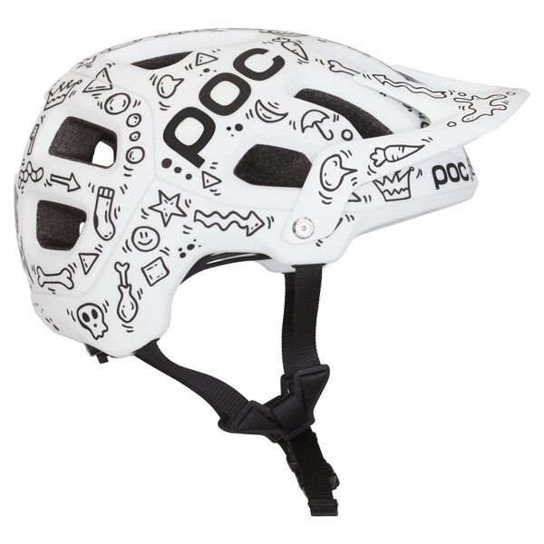 poc mad56 x sportler - casco bici white/black m