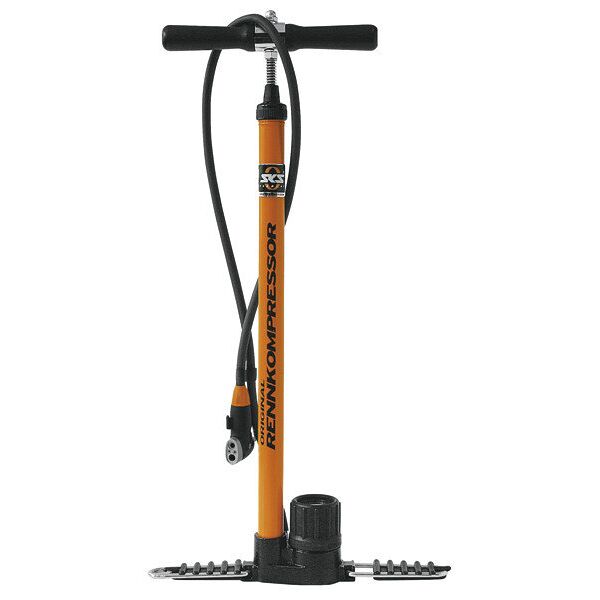 sks pompa bici a pavimento orange