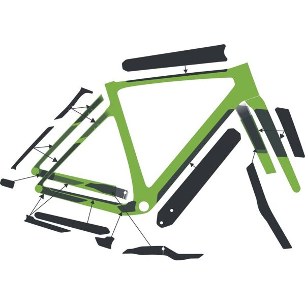 syncros frame protection kit addict - accessori bici white/glossy 0