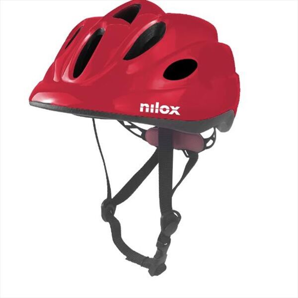 nilox casco per bambino con luce led posteriore-rosso