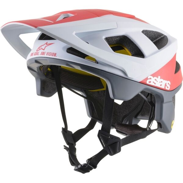 alpinestars vector tech polar mips casco da bicicletta bianco rosso s