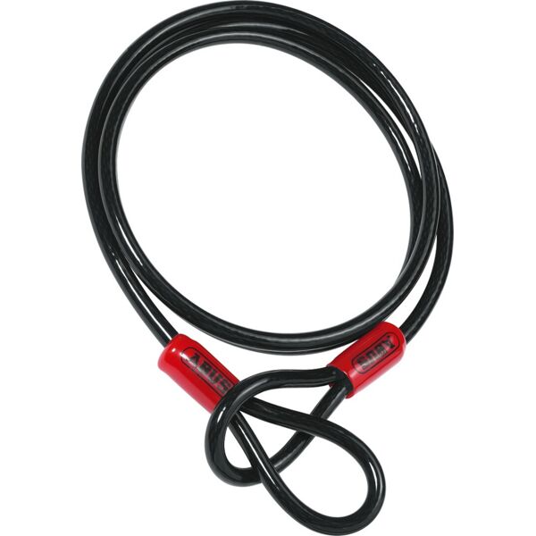 abus cobra cavo d'acciaio nero 200 cm