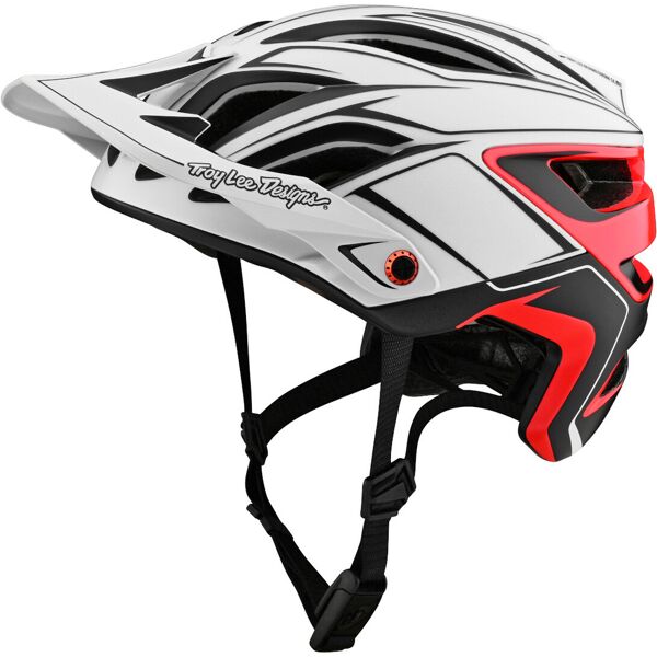 lee a3 mips pin casco da bicicletta nero bianco rosso xl 2xl