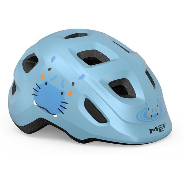 casco met hooray azzurro ippopotamo lucido 3hm144 bh1