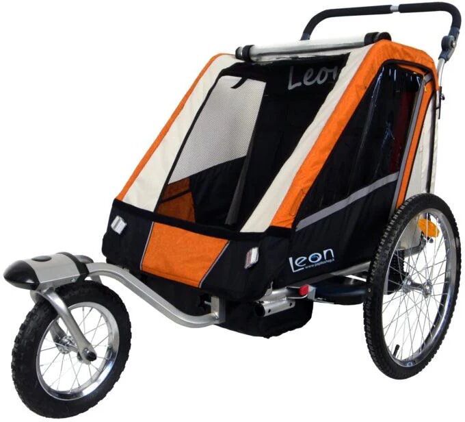 PapilioShop LEON - Rimorchio Per Bicicletta e Passeggino Per 1 o 2 Bambini (LEO07N-)