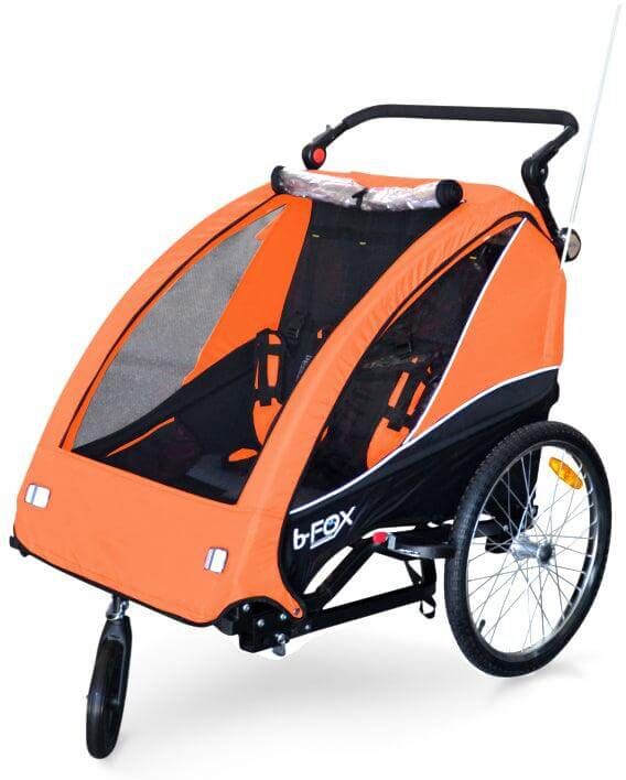 PapilioShop B-FOX - Rimorchio Bici e Passeggino Per 1 o 2 bambini (BFO07N-)