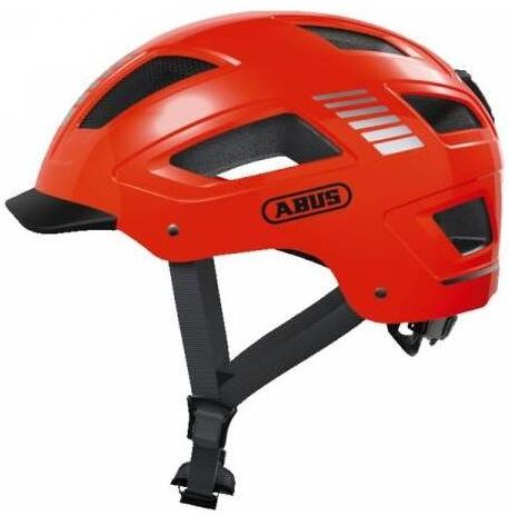 Casco Bici Abus Hyban 2.0 Urban Con Led Arancio Signal taglia M