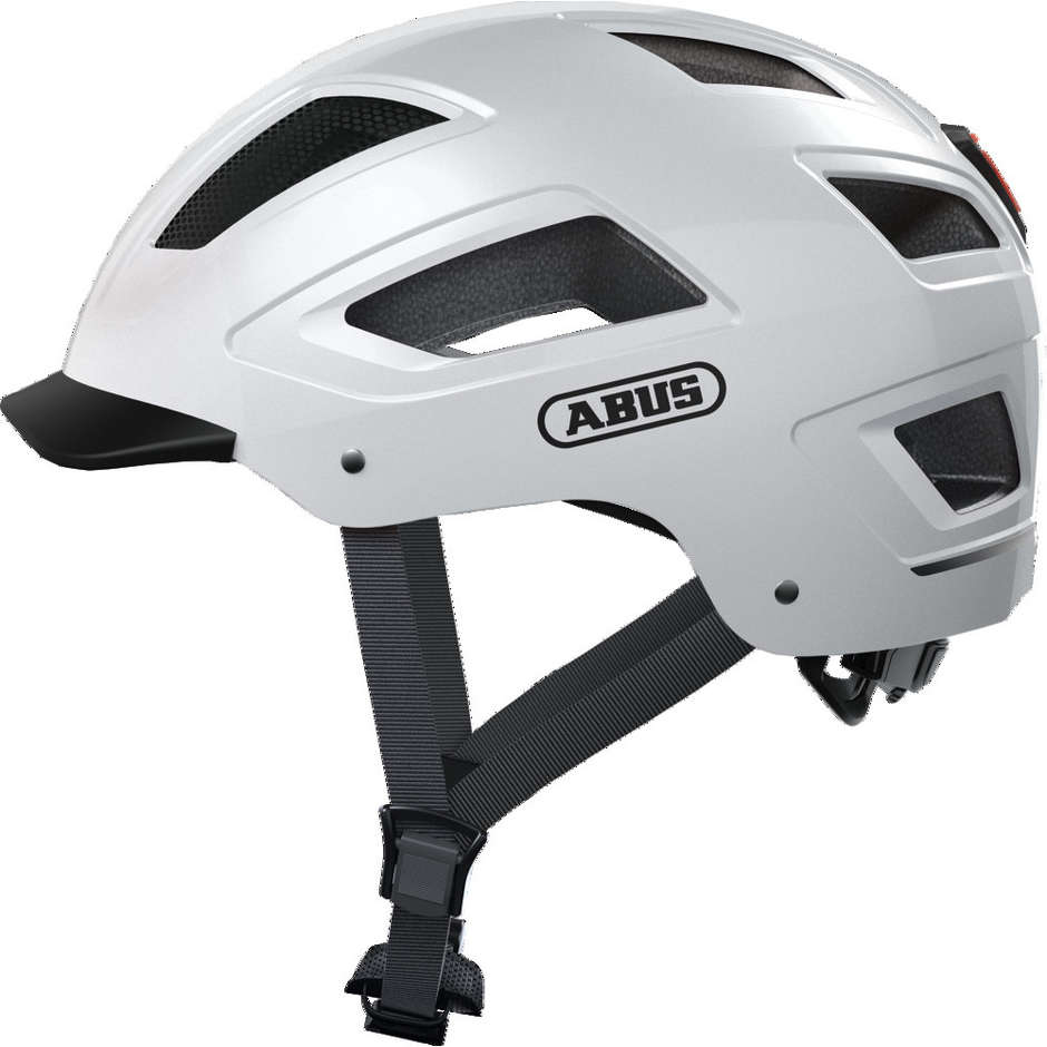 Casco Bici Abus Hyban 2.0 Urban Con Led Bianco Polar taglia L