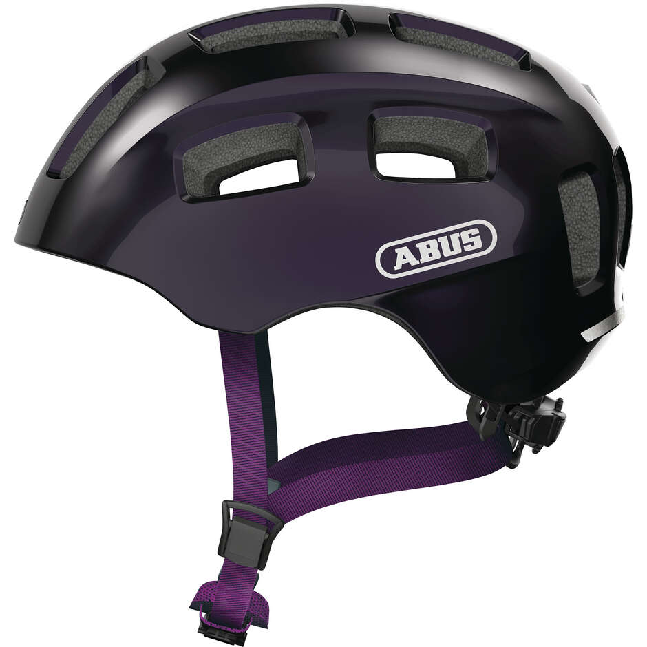 Casco Bici da Bambino Abus YOUN-I 2.0 Nero Viola taglia M