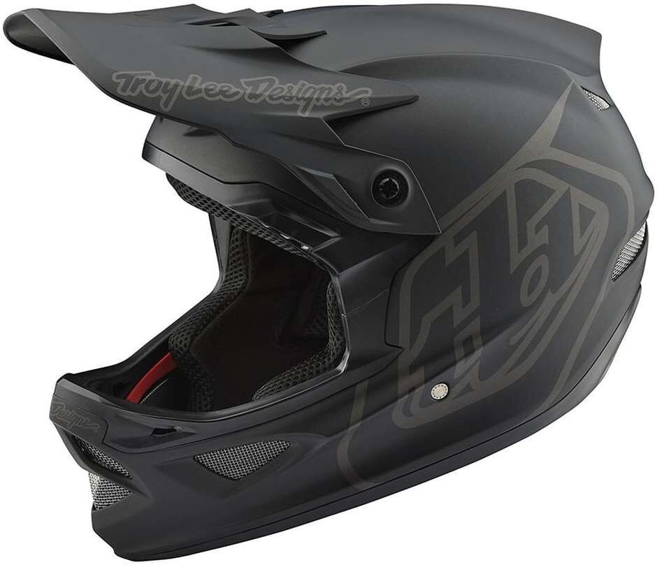 Casco Bici In Fibra MTB Troy Lee Designs D3 MONO Nero taglia M