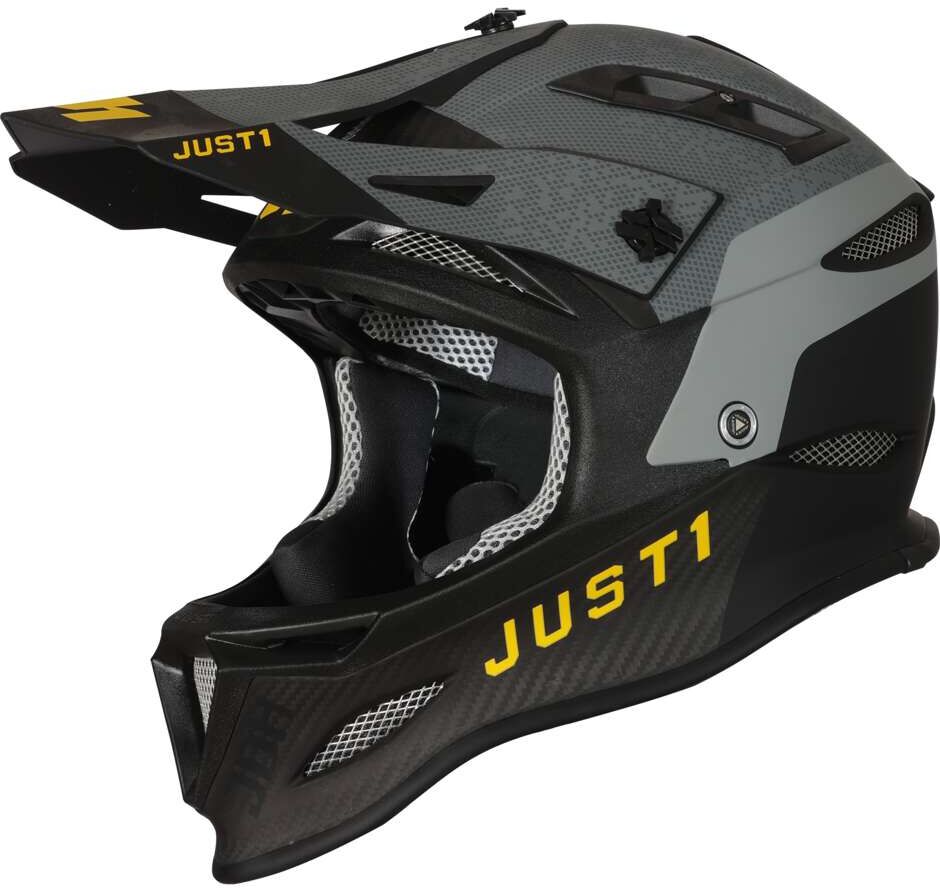 Casco Bici Integrale MTB Just1 JDH + Mips Dual Grigio Fluo G taglia S