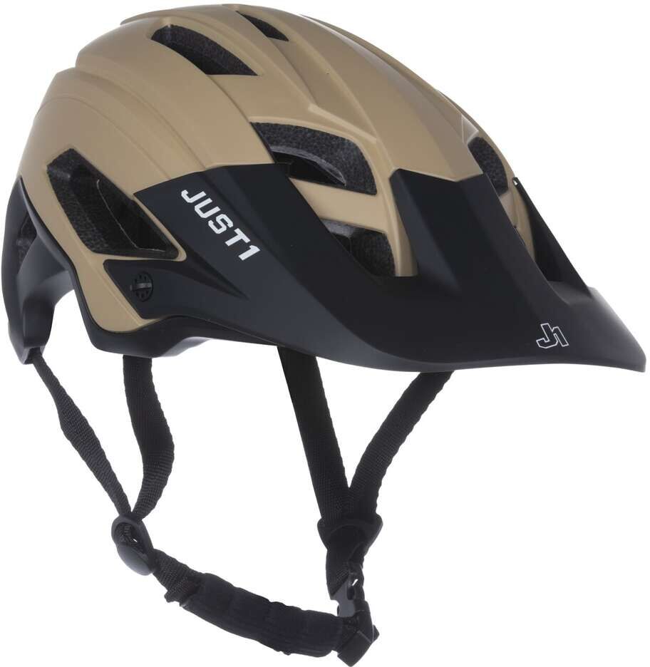 Casco Bici MTB eBike Just1 Air Lite Solid Sand Nero Opaco taglia XL