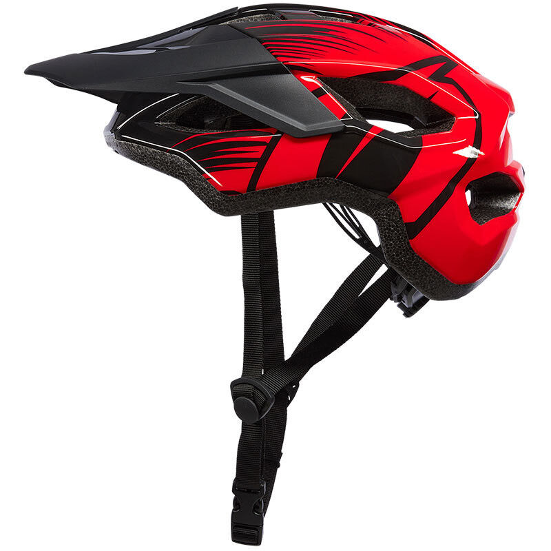 Casco Bici Oneal MATRIX Helmet SPLIT V.23 Nero Rosso taglia XS/S/M