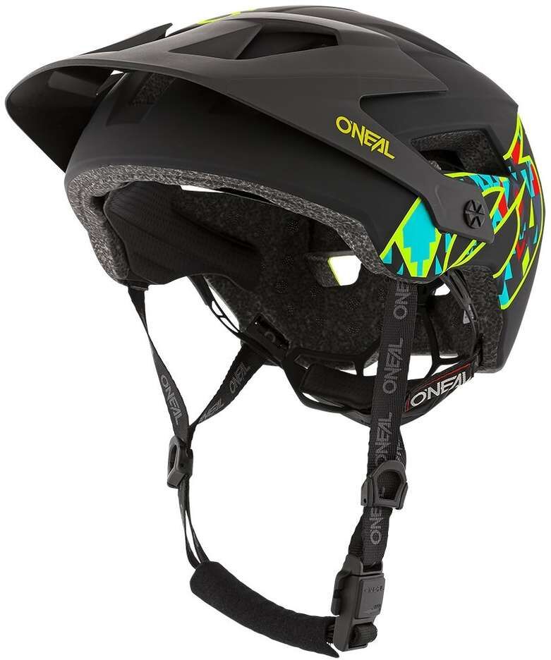 Casco Bici Oneal Mtb eBike Defender Muerta Nero taglia XS/S/M