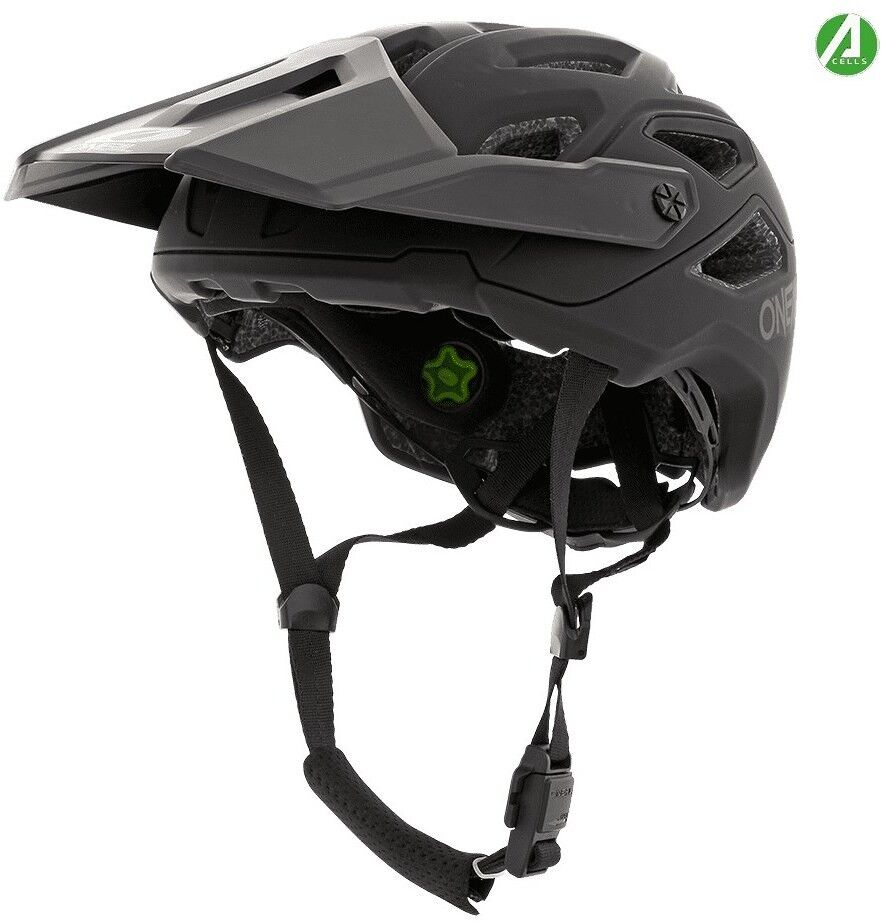 Casco Bici Oneal Mtb eBike Pike Solid IPX Nero Grigio taglia S/M