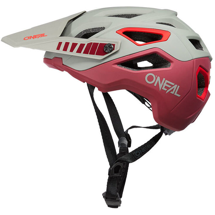 Casco Bici Oneal PIKE Helmet SOLID V.23 Grigio Rosso taglia L/XL