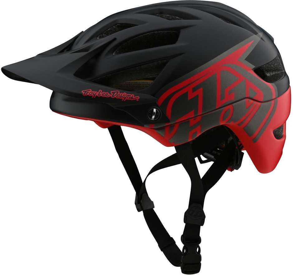 Casco Bici Troy Lee Designs A1 con MIPS CLASSIC Nero Rosso taglia XL/X