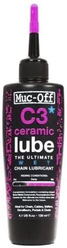 Muc-Off C3 Wet Ceramic Lube 120ml - lubrificante Black