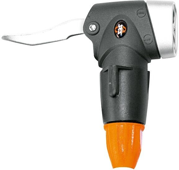 SKS Multi Valve 10192 - testa pompa a pavimento bici Orange/Black