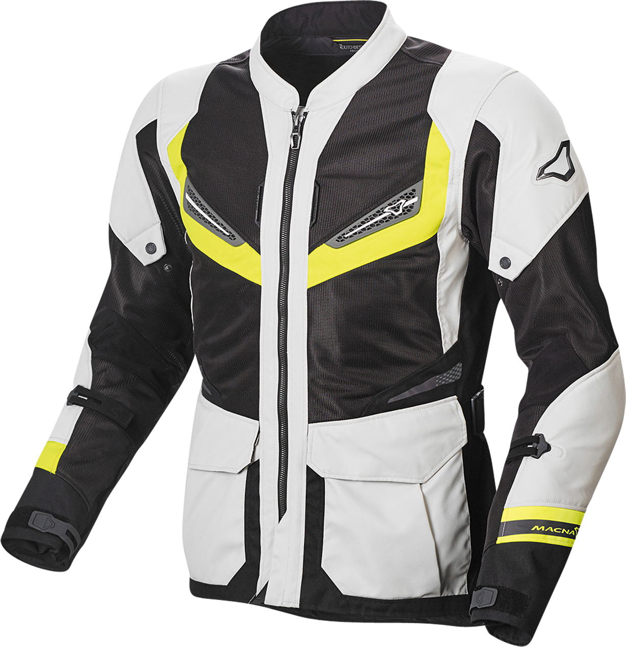 Macna Giacca Moto  Aerocon Giallo Fluo