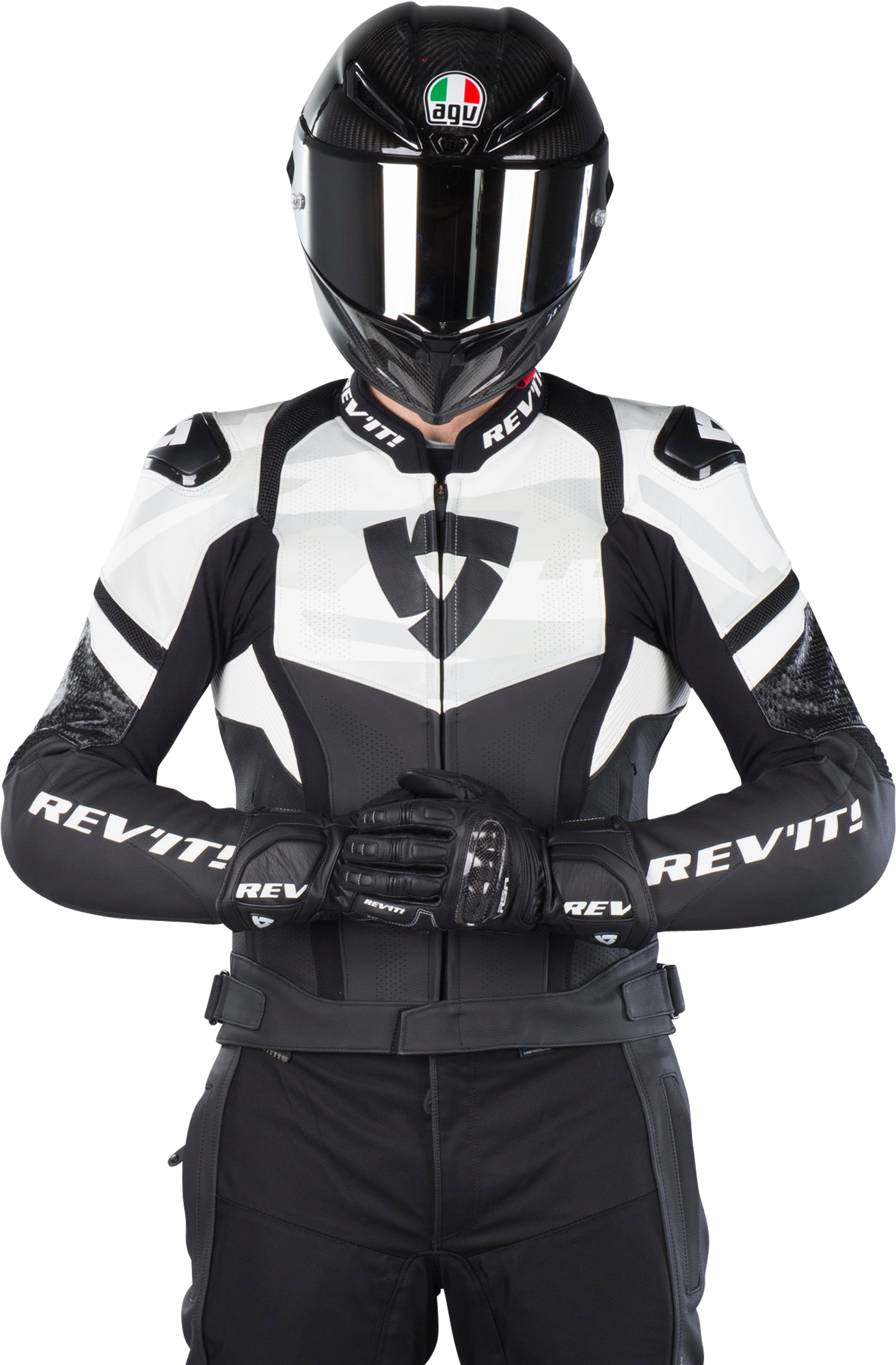 REV'IT! Giacca Moto  Hyperspeed Air Nero-Bianco