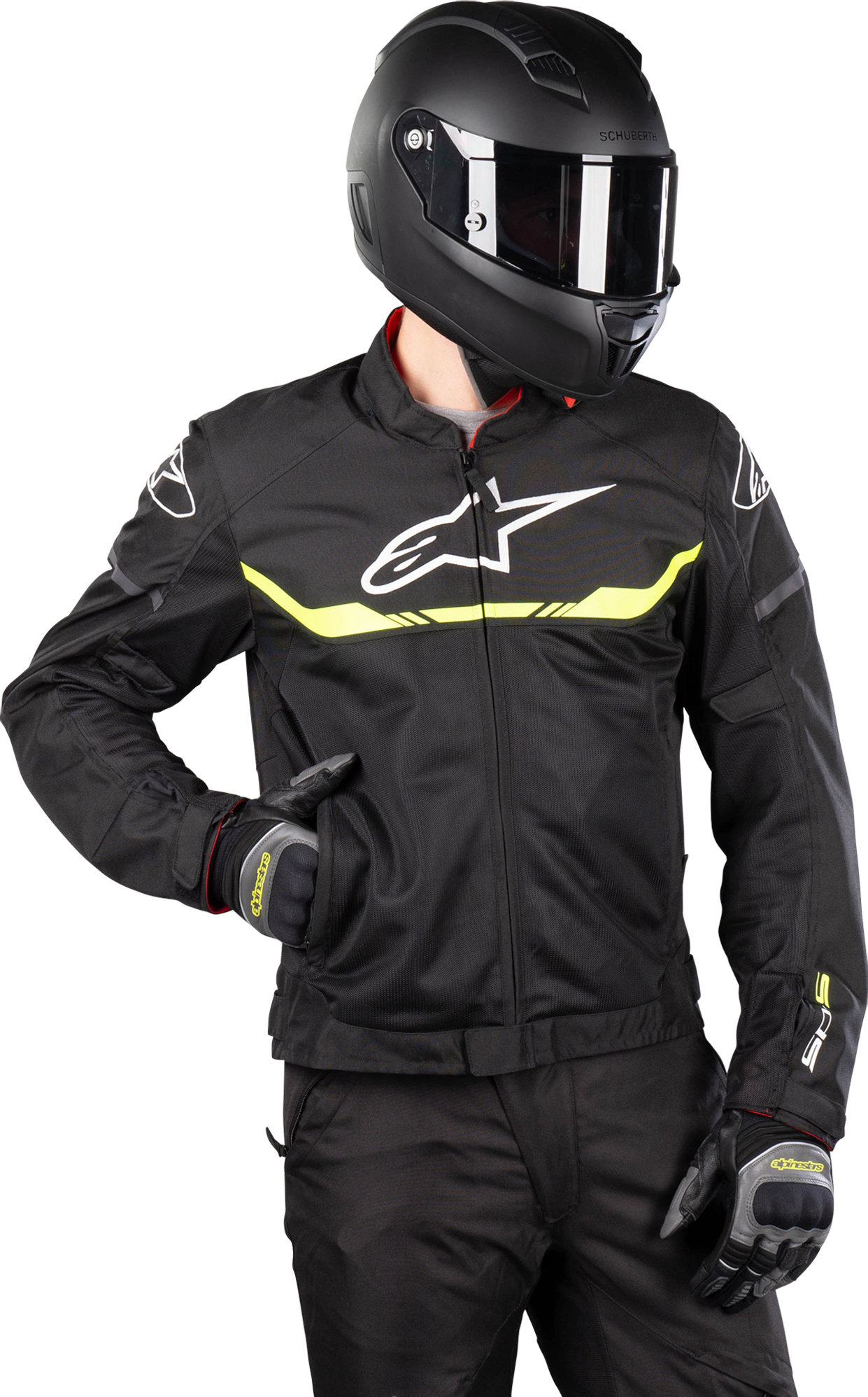 Alpinestars Giacca Moto  T-SPS Air Nero-Giallo Fluo