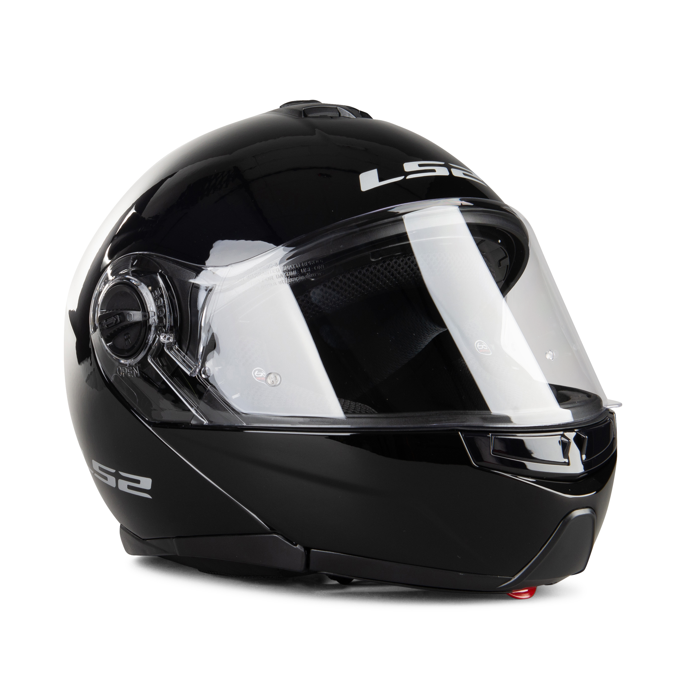 LS2 Casco Modulare  FF325 Strobe Nero Lucido