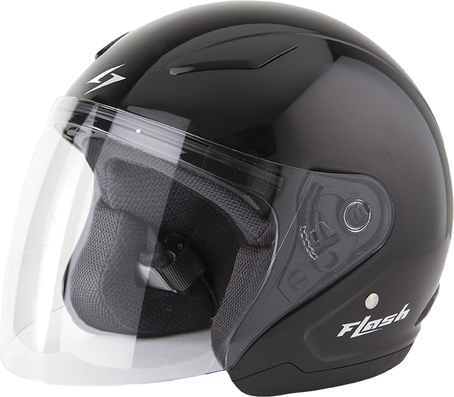 Stormer Casco Jet Bambino  Flash Nero