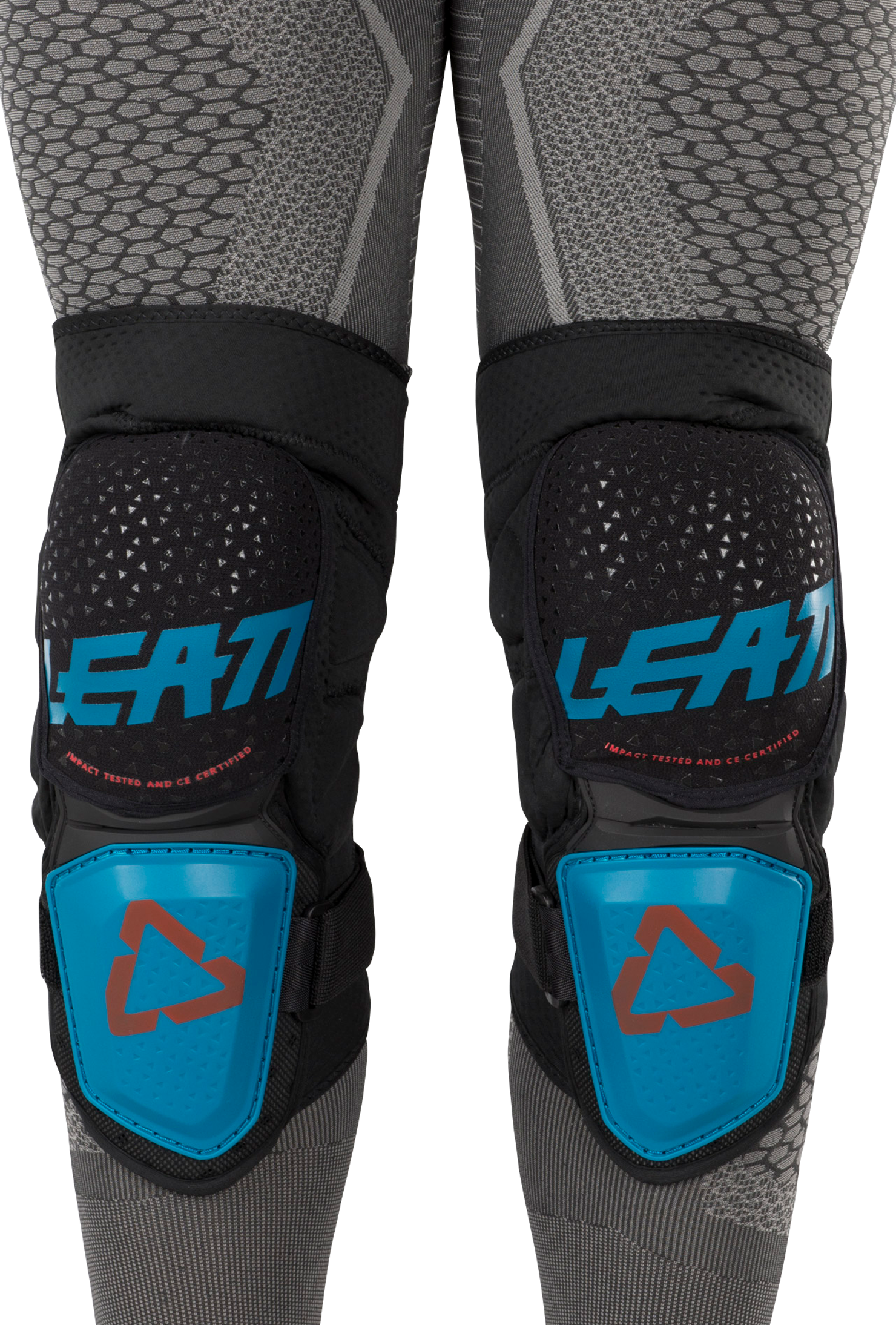 Leatt Ginocchiere  3DF Hybrid Nero-Blu