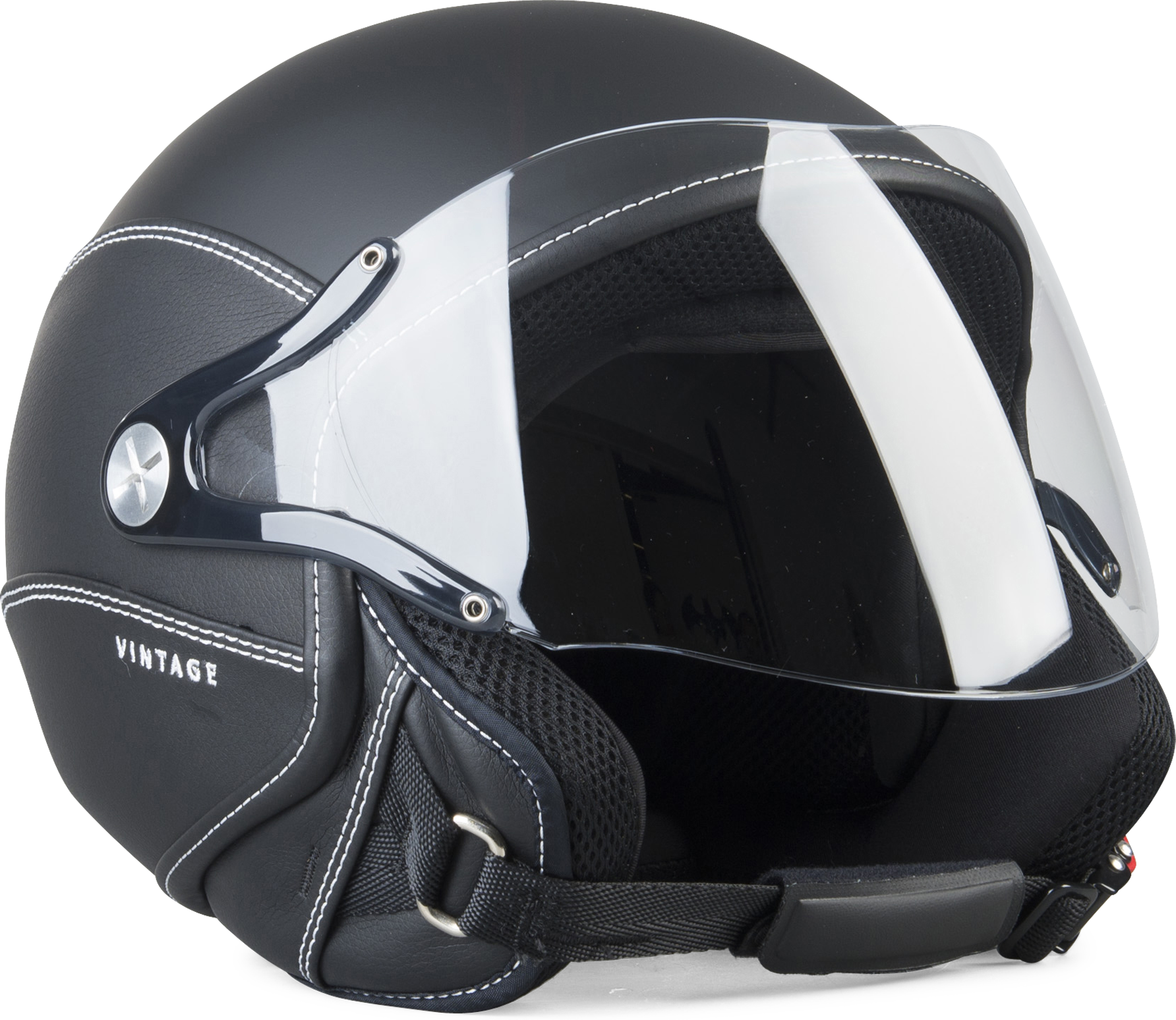 Nexx Casco Jet  SX.60 Vintage 2 Nero-Nero Opaco