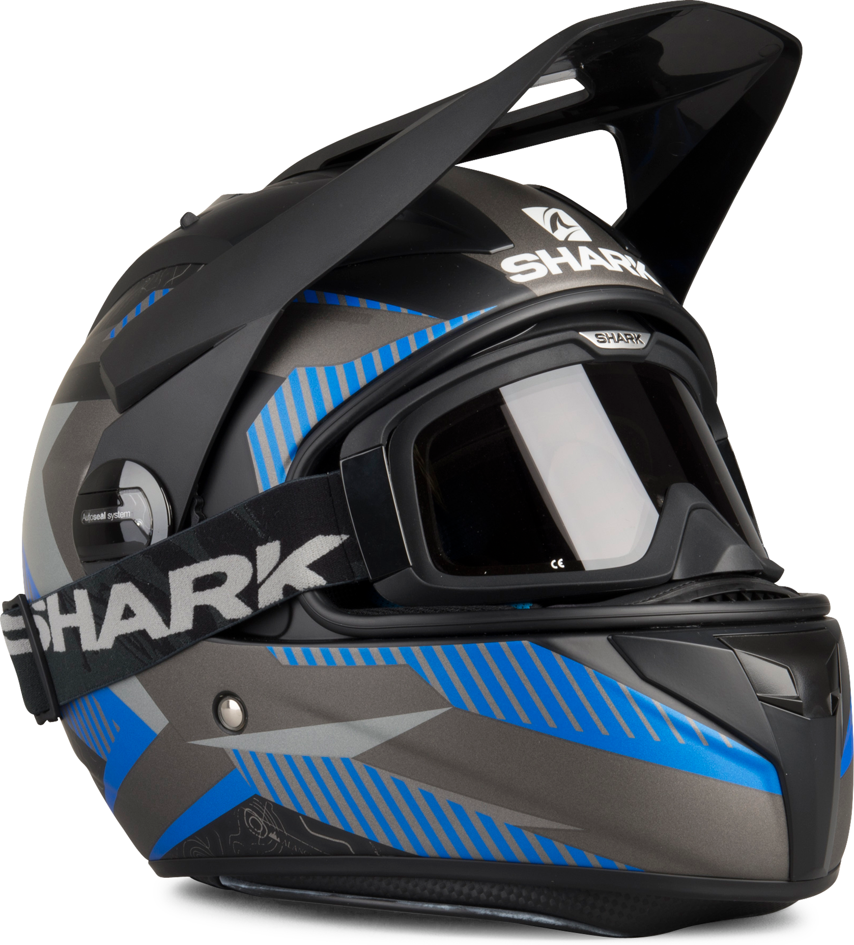 Shark Casco adventure  Explore-R Peka Nero-Blu