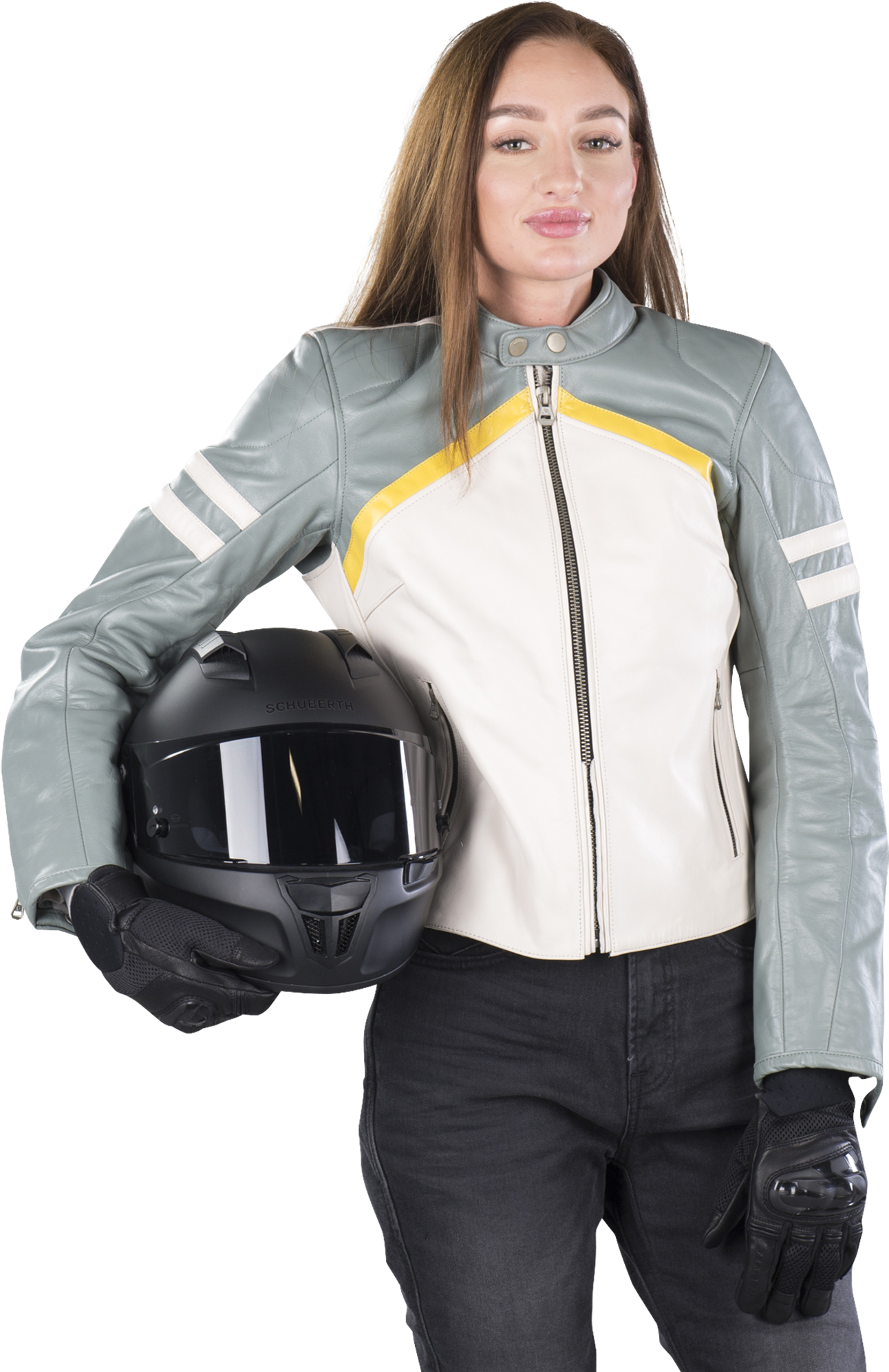 REV'IT! Giacca Moto Donna  Meridian Bianco-Verde