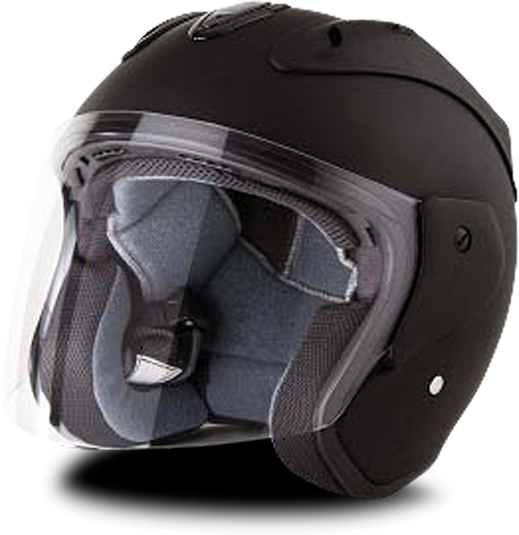 Stormer Casco Jet  Sun Evo Nero Opaco