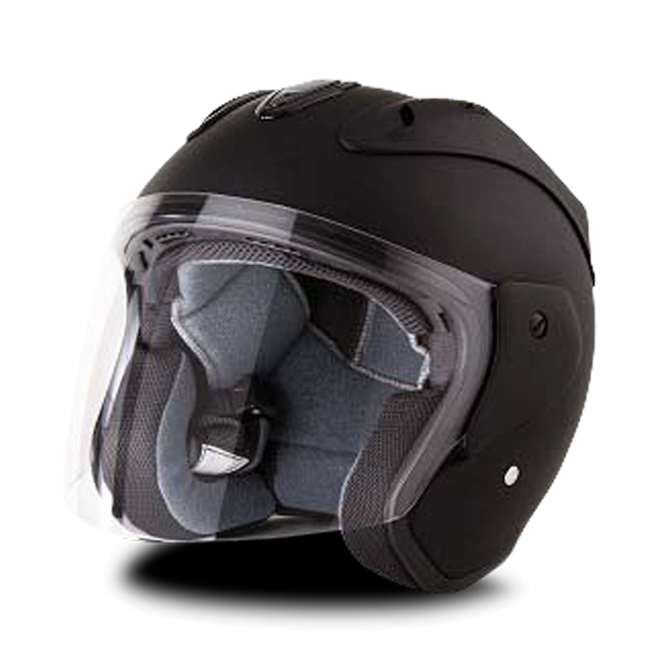 Stormer Casco Jet  Sun Evo Nero Opaco