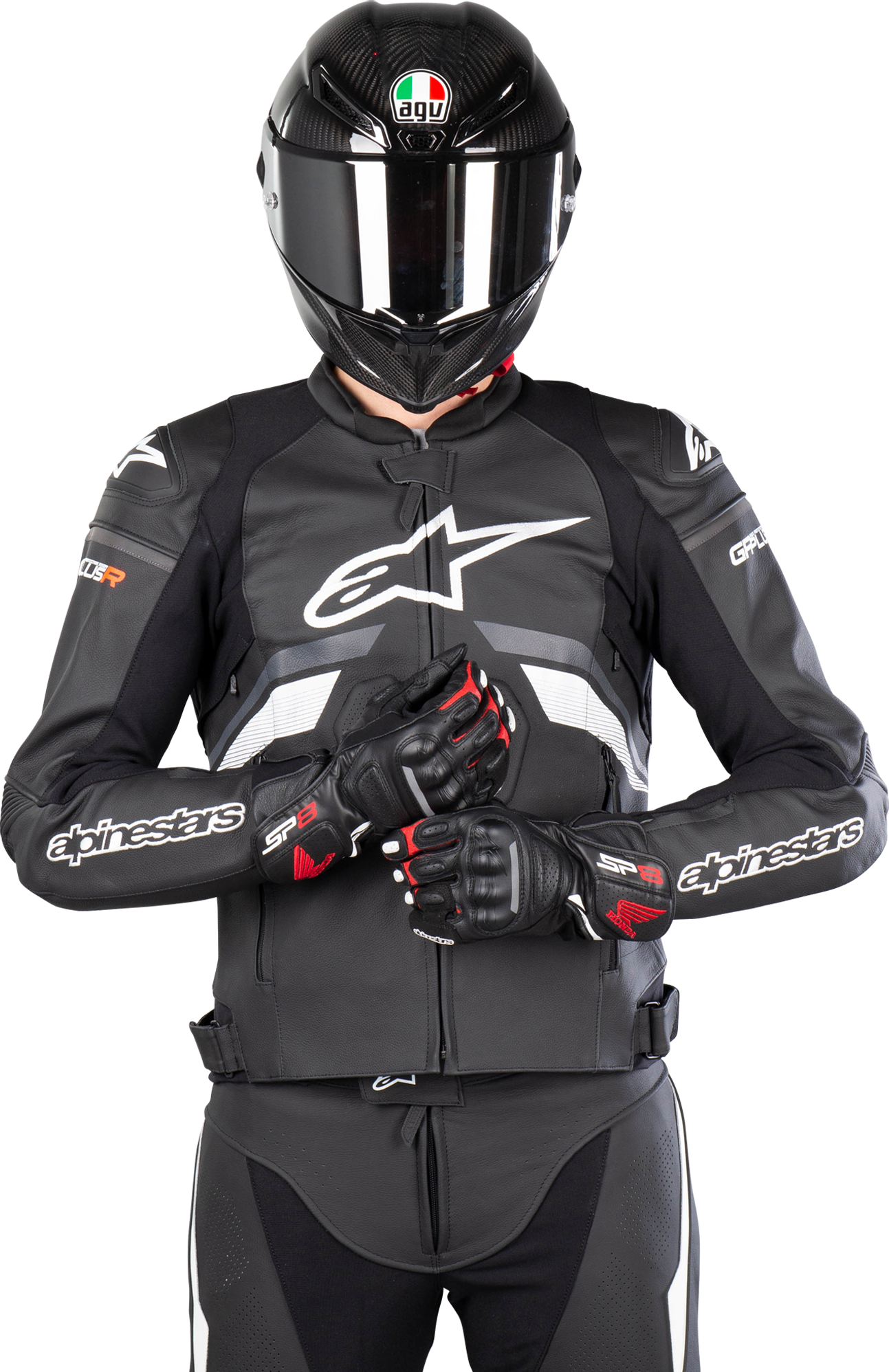 Alpinestars Giacca Moto  GP Plus R V3 Nero-Grigio-Bianco