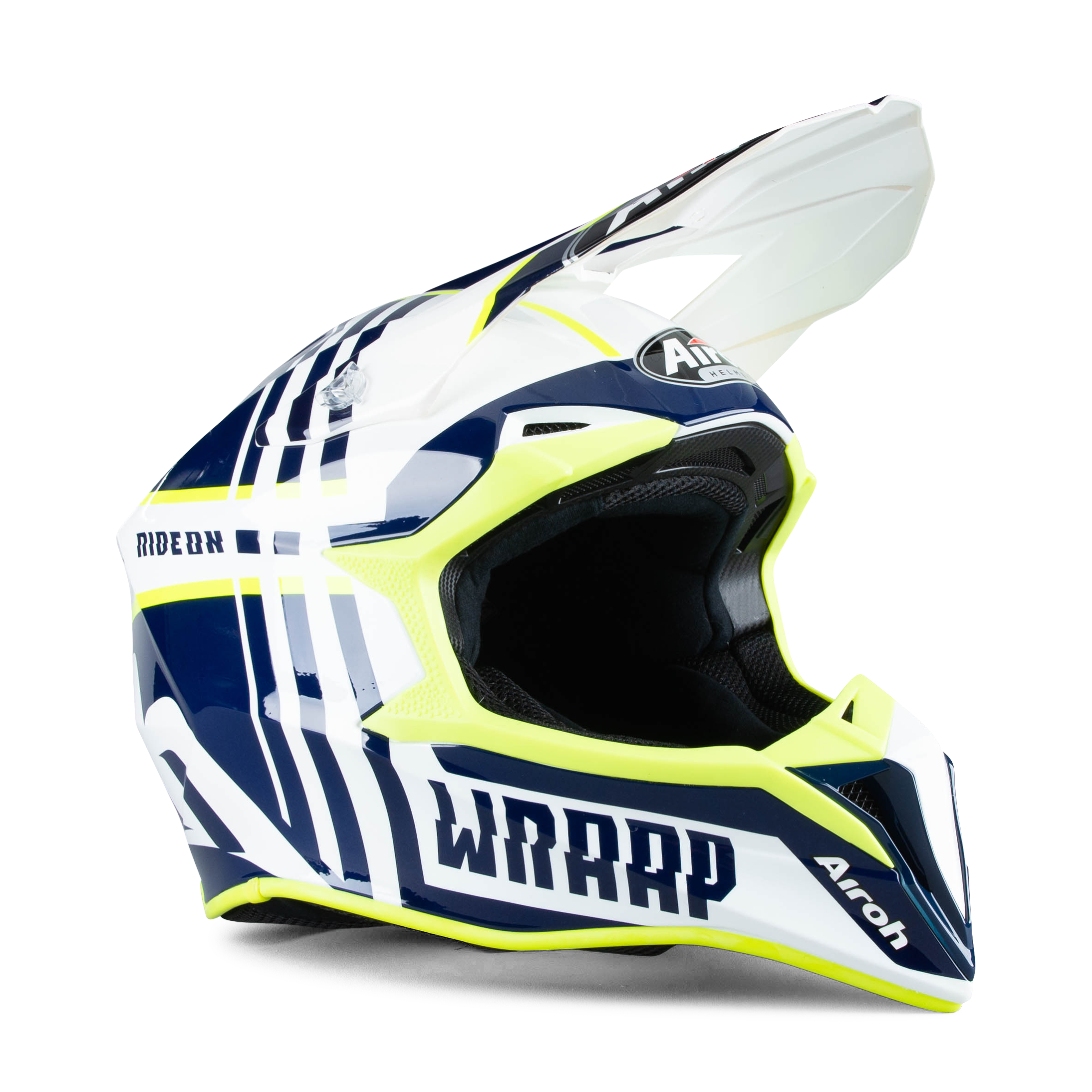 Airoh Casco Cross  Wraap Broken Blu