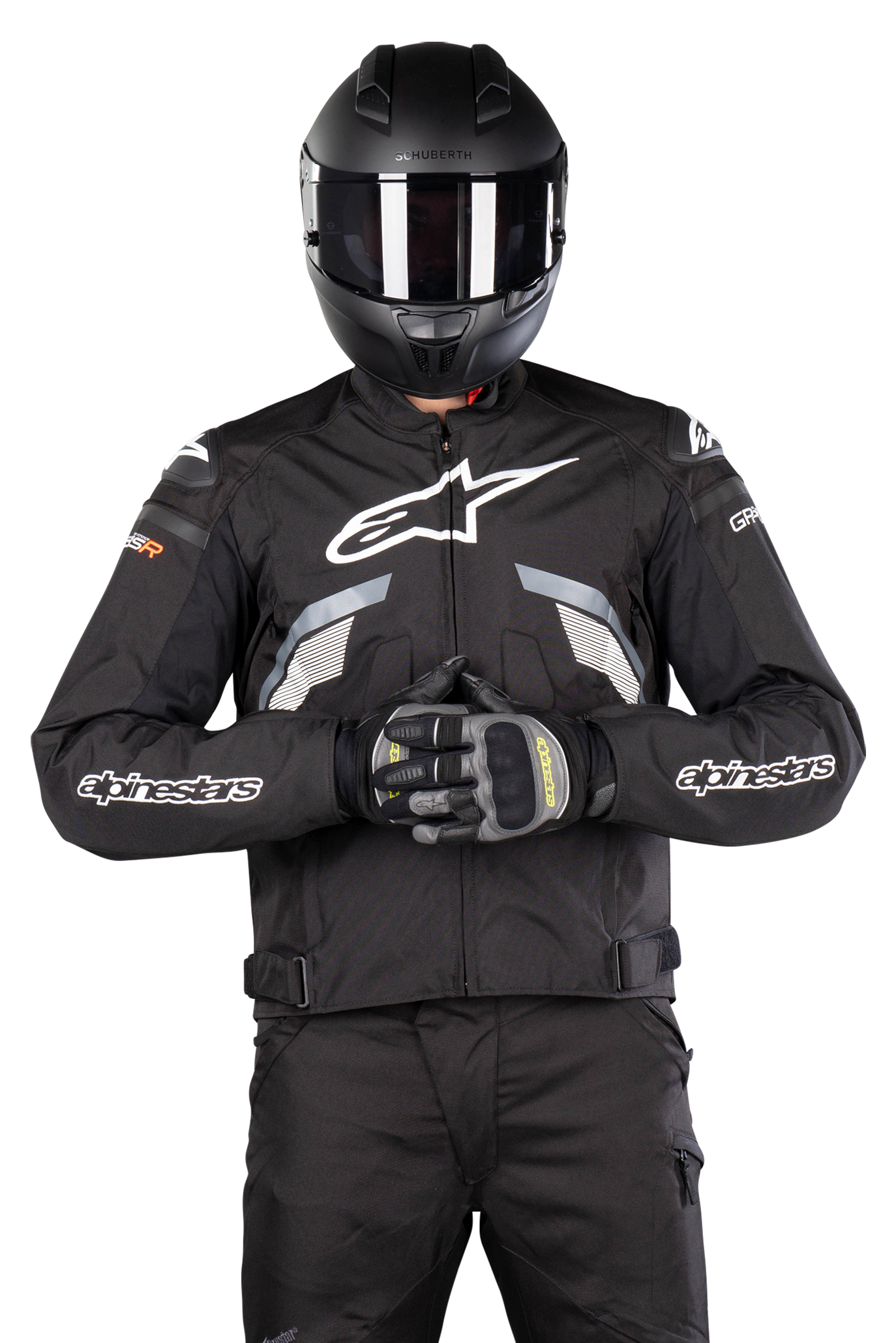 Alpinestars Giacca Moto  T-GP Plus R V3 Nero-Grigio-Bianco