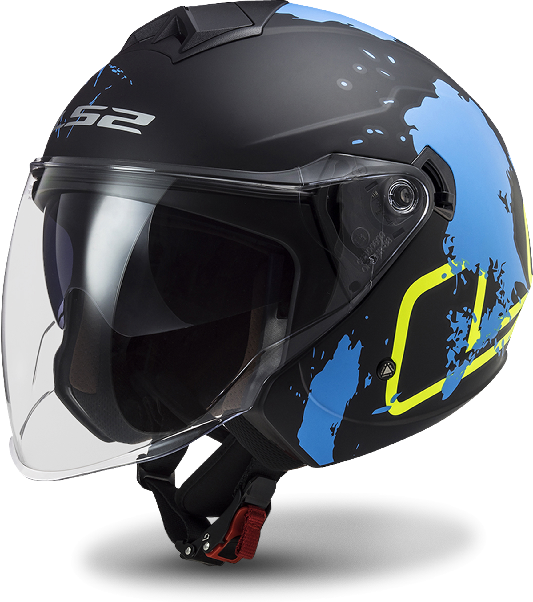 LS2 Casco Jet  OF573 Twister II Nero-Blu