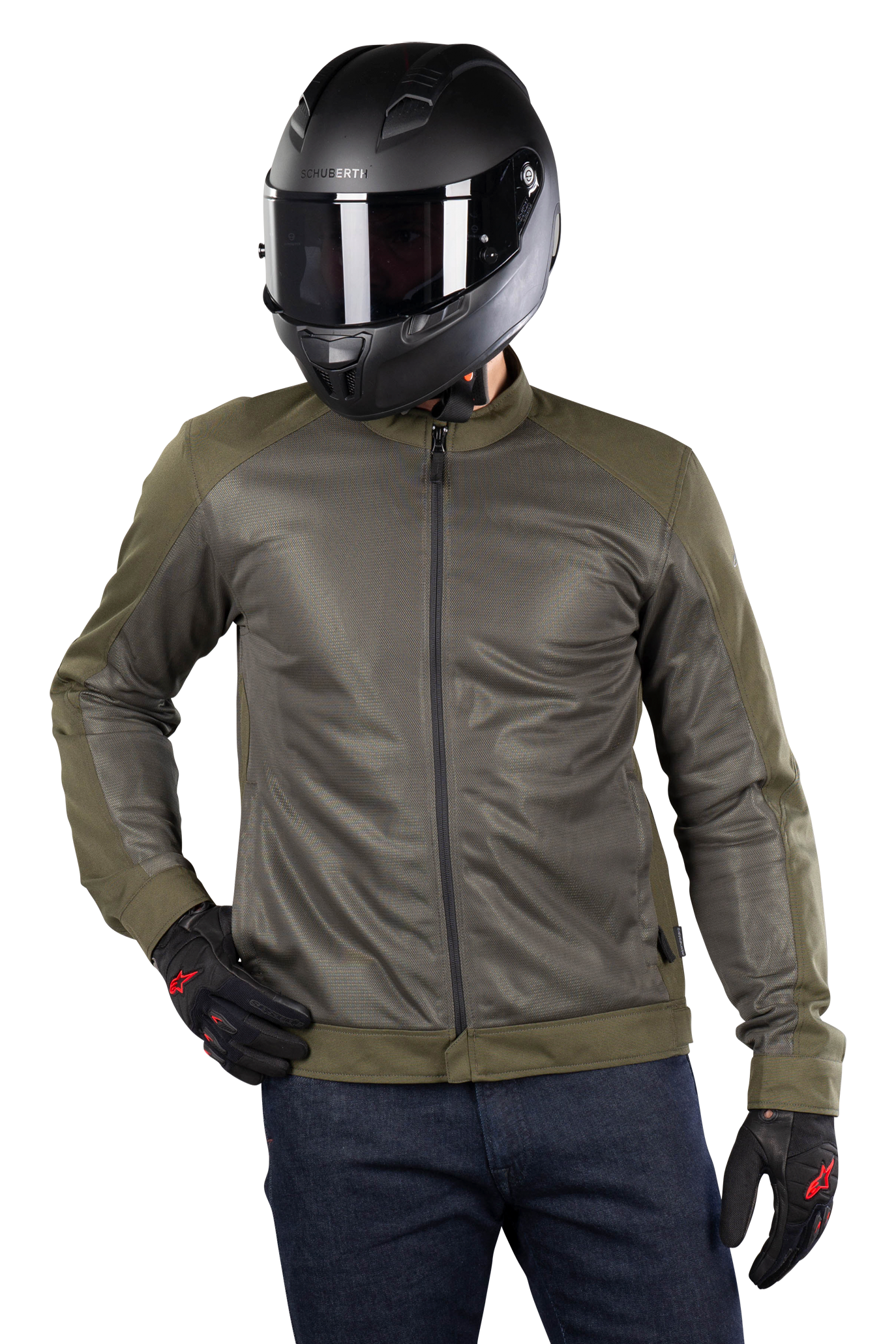 Alpinestars Giacca Moto Air  Calabasas Verde Militare