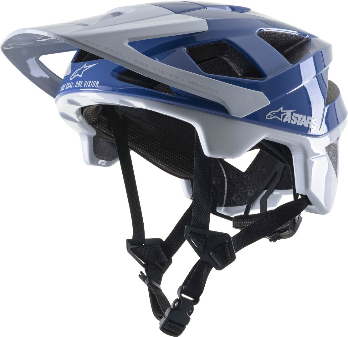 Alpinestars Vector Pro A1 Casco da bicicletta Grigio Blu S