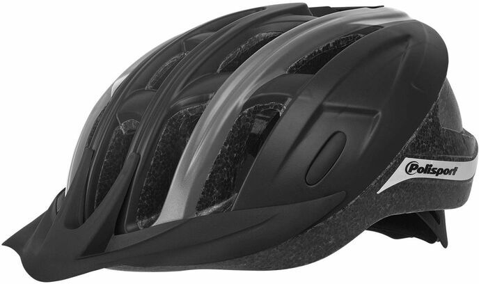 POLISPORT Casco Ride In Black/Dark Grey Taglia L schwarz