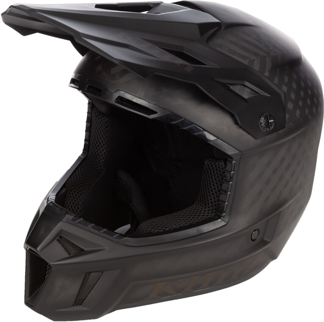 Klim F3 Carbon Wraith Casco da motoslitta Nero XS 52