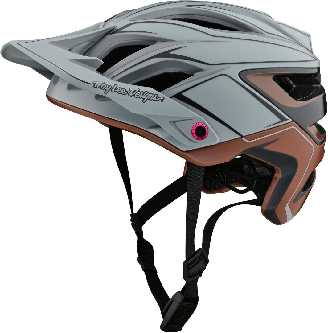 Lee A3 MIPS Pin Casco da bicicletta Nero Grigio Marrone