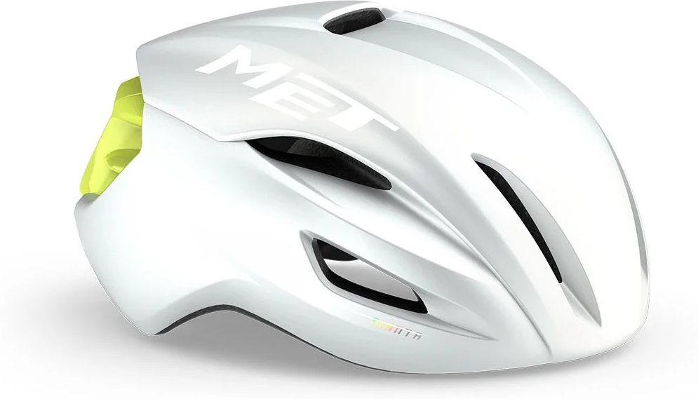 Casco bici MET Manta mips undyed bianco lime opaco 3HM133 WH1